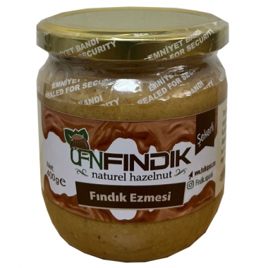 Fındık Ezmesi 650 Gram cam kavanoz % 100 fındık