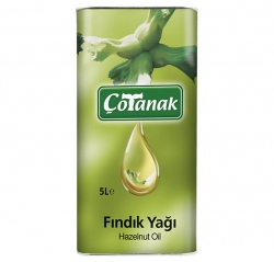 Çotanak fındık Yağı 5 Litre teneke kutu